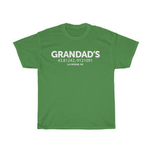 Load image into Gallery viewer, Favorite Places Grandad's Unisex Heavy Cotton Tee - Driftless Threads
