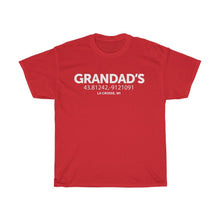 Load image into Gallery viewer, Favorite Places Grandad's Unisex Heavy Cotton Tee - Driftless Threads