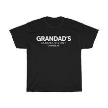 Load image into Gallery viewer, Favorite Places Grandad's Unisex Heavy Cotton Tee - Driftless Threads