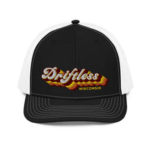 Load image into Gallery viewer, Retro Driftless High Profile Trucker Cap - Driftless Threads