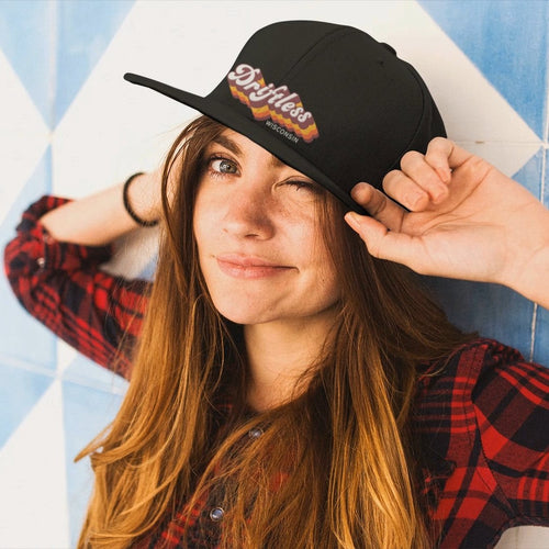 Driftless Retro - Classic Snapback Hat - Driftless Threads