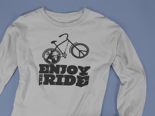 Enjoy the Ride Celebrating Earth Day Long Sleeve T-shirt - Driftless Threads